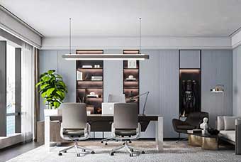 九江轻奢风格-书房