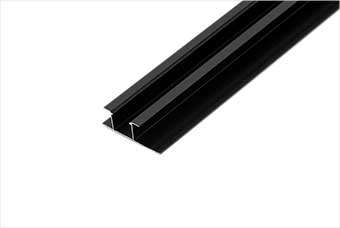 九江航空纤维墙咔铝合金带灯中条（哑黑氧化）