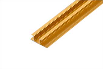 九江航空纤维墙咔铝合金带灯中条（钛金氧化）