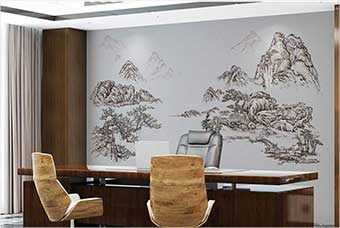 九江森佰汇航空纤维墙咔（山水之间）