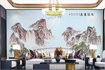 九江森佰汇航空纤维墙咔（鸿运当头）